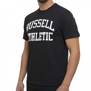 RUSSELL ICONIC S/S CREWNECK TEE SHIRT (E3-630-1-IO-099)ΜΑΥΡΟ ΑΝΔΡΙΚΟ T-SHIRT RUSSELL ICONIC S/S CREWNECK TEE SHIRT (E3-630-1-IO-099)ΜΑΥΡΟ ΑΝΔΡΙΚΟ T-SHIRT