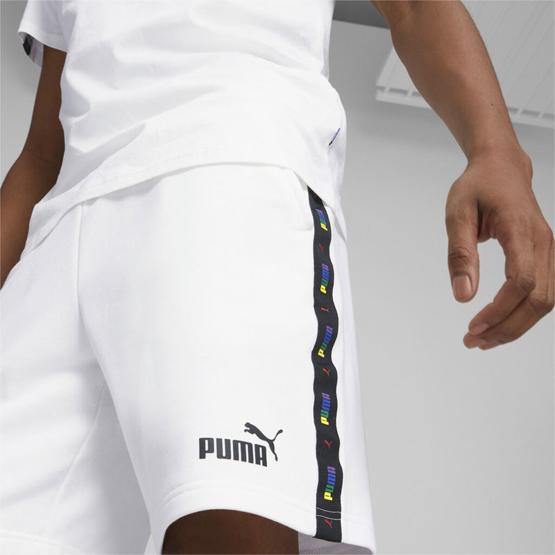 Puma Essentials Tape Love Is Love (673365-02)ΑΝΔΡΙΚΗ ΒΕΡΜΟΥΔΑ ΛΕΥΚΗ