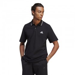 Adidas Sport Inspired Essentials Pique Small Logo Polo Shirt (IC9314)ΑΝΔΡΙΚΟ ΜΑΥΡΟ