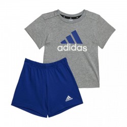 Adidas Sport Inspired Essentials Organic Cotton Tee and Shor (HR5887)ΒΡΕΦΙΚΟ ΣΕΤ ΓΚΡΙ/ΜΠΛΕ