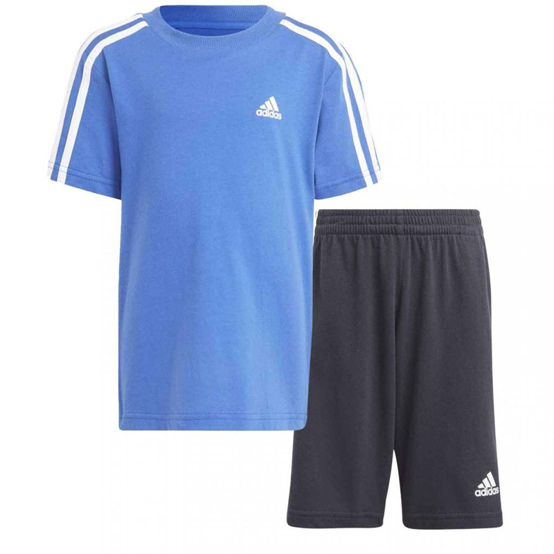 adidas Sport Inspired Essentials 3-Stripes Tee and Shorts Set (IC3840)ΠΑΙΔΙΚΟ ΣΕΤ ΜΠΛΕ