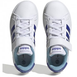 Adidas Grand Court 2.0 EL K (HP8915)Παιδικά Παπουτσια Cloud White / Lucid Blue / Preloved Blue
