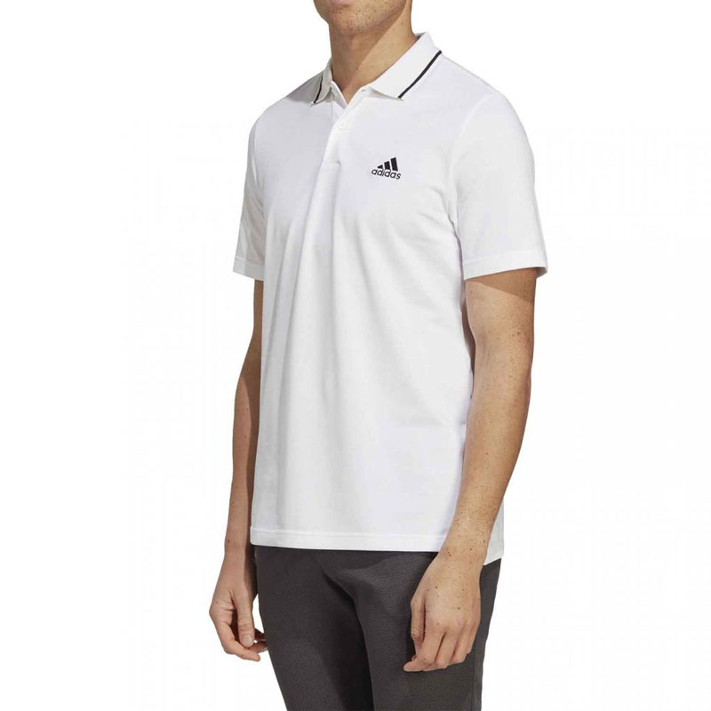 Adidas Sport Inspired Essentials Pique Small Logo Polo Shirt (IC9315)ΛΕΥΚΟ ΑΝΔΡΙΚΟ