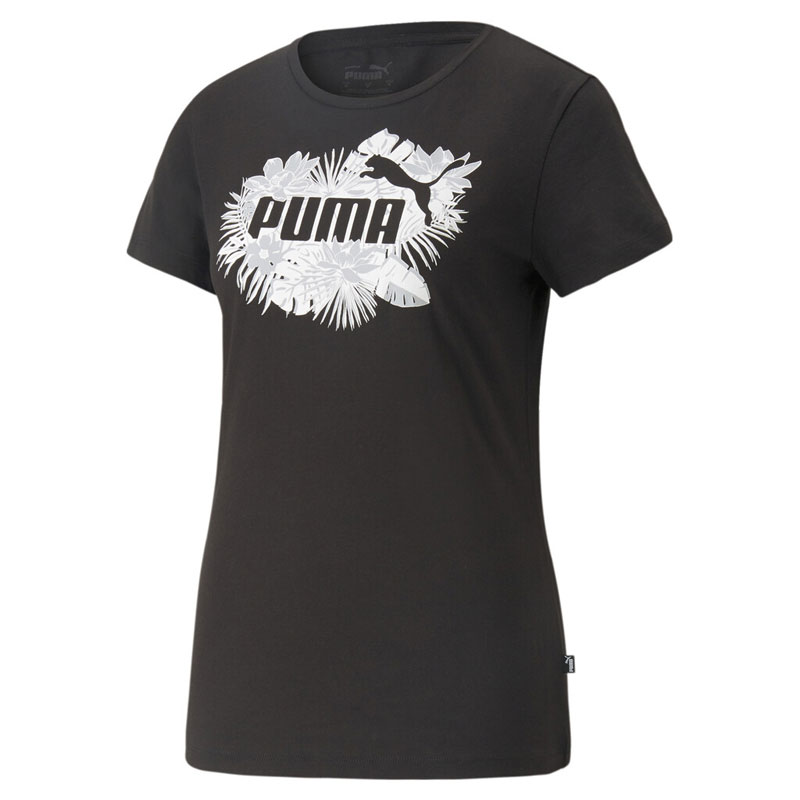 PUMA ESS FLOWER POWER TEE ΓΥΝΑΙΚΕΙΑ ΜΠΛΟΥΖΑ ΜΑΥΡΗ  (673691-01)