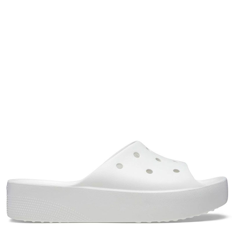 CROCS Classic Platform Slide - White (208180-100)ΓΥΝΑΙΚΕΙΑ ΠΑΝΤΟΦΛΑ ΛΕΥΚΗ