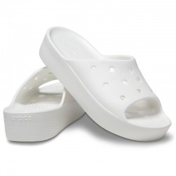 CROCS Classic Platform Slide - White (208180-100)ΓΥΝΑΙΚΕΙΑ ΠΑΝΤΟΦΛΑ ΛΕΥΚΗ