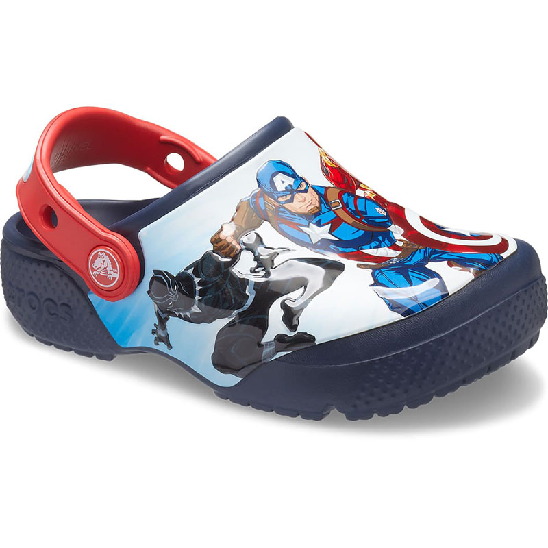 Crocs FL Avangers Patch Clog T (207068-410)ΜΠΛΕ ΒΡΕΦΙΚΟ ΣΑΜΠΟ