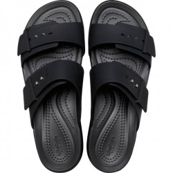 CROCS Brooklyn Buckle LowWdg - Black (207431-001)ΓΥΝΑΙΚΕΙΟ ΠΕΔΙΛΟ ΜΑΥΡΟ