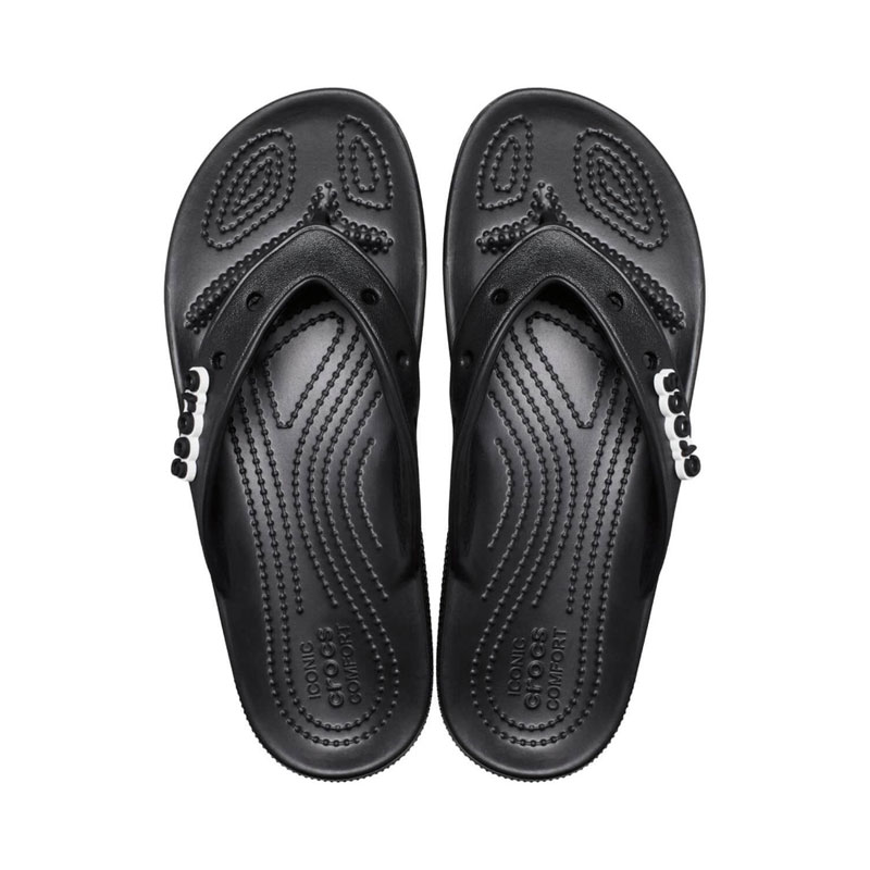 CROCS Classic Crocs Flip - Black (207713-001)ΑΝΔΡΙΚΗ ΣΑΓΙΟΝΑΡΑ ΜΑΥΡΗ