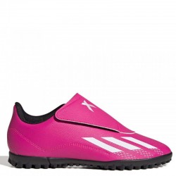 Adidas X Speedportal.4 VEL TF PS (GZ2439)Παιδικά Ποδοσφαιρικά Παπούτσια με Σχάρα Χωρίς Κορδόνια Φούξια