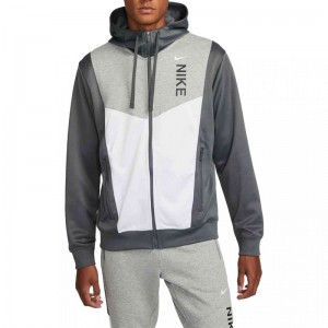 Nike Sportswear Hybrid (DV2327-068)Ανδρική Φούτερ Ζακέτα με Κουκούλα και Τσέπες Grey / White Nike Sportswear Hybrid (DV2327-068)Ανδρική Φούτερ Ζακέτα με Κουκούλα και Τσέπες Grey / White