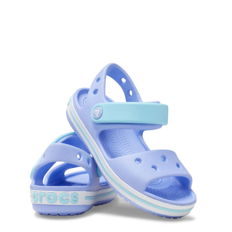 CROCS Crocband Sandal Kids (12856-5Q6)Ανατομικά Παπουτσάκια Θαλάσσης Moon Jelly ΜΩΒ