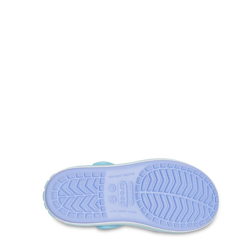 CROCS Crocband Sandal Kids (12856-5Q6)Ανατομικά Παπουτσάκια Θαλάσσης Moon Jelly ΜΩΒ