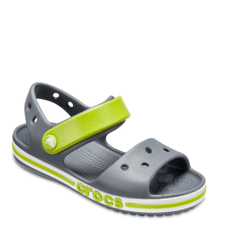 CROCS Bayaband Sandal Kids (205400-025)Παιδικά Σανδάλια Charcoal ΓΚΡΙ