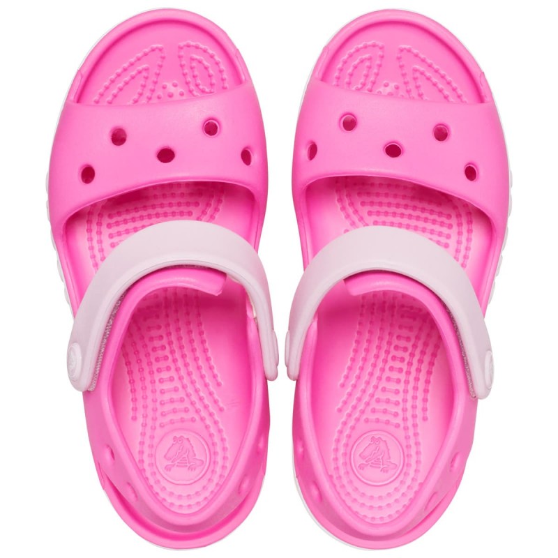 CROCS Bayaband Sandal Kids (205400-6QQ)ΠΑΙΔΙΚΑ ΣΑΝΔΑΛΙΑ Electric Pink ΡΟΖ