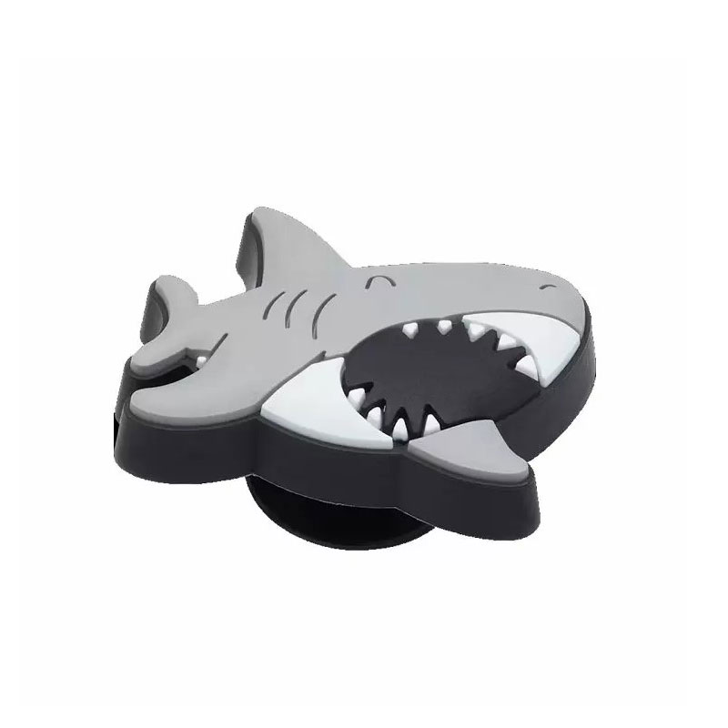 CROCS Lil Shark (10009843-UNC)Jibbitz ΔΙΑΚΟΣΜΗΤΙΚΟ ΑΞΕΣΟΥΑΡ ΓΙΑ ΣΑΜΠΟ/ΣΑΝΔΑΛΙΑ ΓΚΡΙ