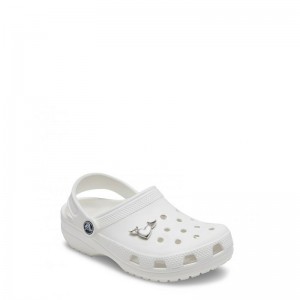 CROCS Silver Metal Heart and Wings (10011081-UNC)Jibbitz ΔΙΑΚΟΣΜΗΤΙΚΟ ΑΞΕΣΟΥΑΡ ΓΙΑ ΣΑΜΠΟ/ΣΑΝΔΑΛΙΑ ΑΣΗΜΙ