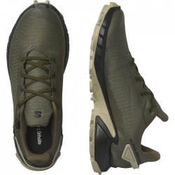 Salomon Alphacross 4 GTX (471169)Ανδρικά Παπούτσια Trail Running ΧΑΚΙ Αδιάβροχα με Μεμβράνη Gore-Tex