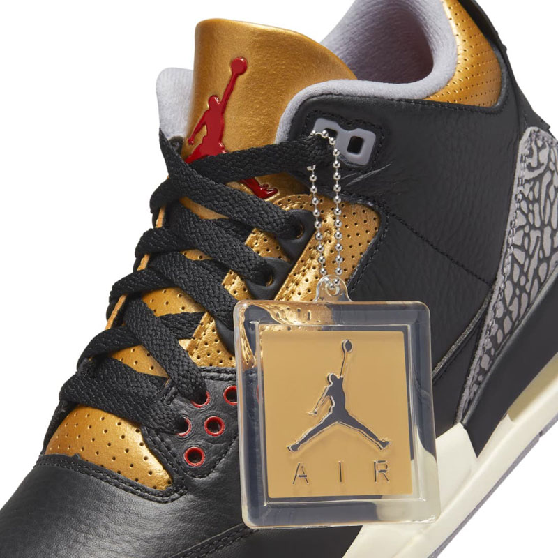 Jordan Air 3 Retro Black Cement Gold (CK9246-067)ΓΥΝΑΙΚΕΙΟ ΥΠΟΔΗΜΑ  BLACK/METALLIC GOLD/GREY