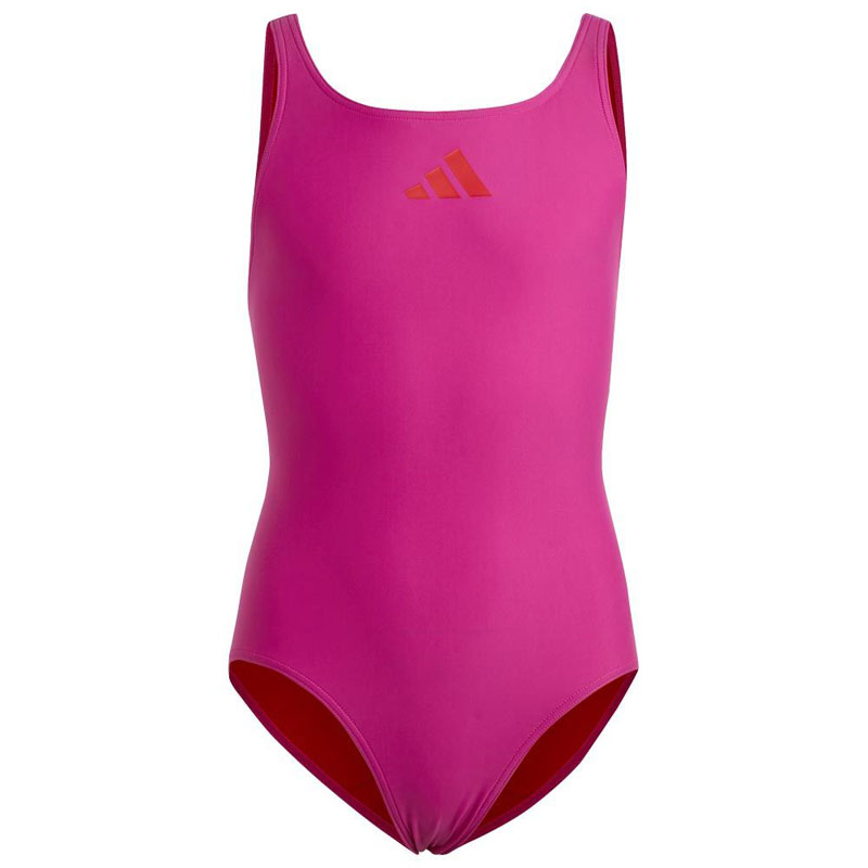 ADIDAS SOLID SMALL LOGO SWIMSUIT (IC4726)ΠΑΙΔΙΚΟ ΜΑΓΙΟ Lucid Fuchsia / Better Scarlet