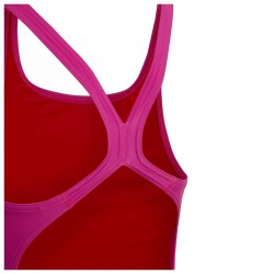 ADIDAS SOLID SMALL LOGO SWIMSUIT (IC4726)ΠΑΙΔΙΚΟ ΜΑΓΙΟ Lucid Fuchsia / Better Scarlet