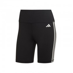 Adidas Essentials 3-Stripes Training (HK9964)Γυναικείο Κολάν-Σορτς Ψηλόμεσο Μαύρο