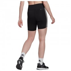 Adidas Essentials 3-Stripes Training (HK9964)Γυναικείο Κολάν-Σορτς Ψηλόμεσο Μαύρο