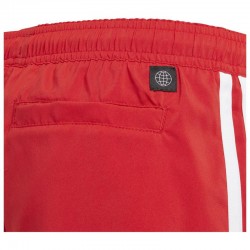 ADIDAS JUNIOR 3 STRIPES SWIM SHORTS (HA9407)ΚΟΚΚΙΝΟ ΠΑΙΔΙΚΟ ΜΑΓΙΟ ΣΟΡΤΣ