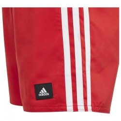 ADIDAS JUNIOR 3 STRIPES SWIM SHORTS (HA9407)ΚΟΚΚΙΝΟ ΠΑΙΔΙΚΟ ΜΑΓΙΟ ΣΟΡΤΣ