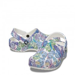 CROCS Classic Butterfly Clog Kids (208297-94S)ΠΑΙΔΙΚΑ ΣΑΜΠΟ WHITE-PURPLE
