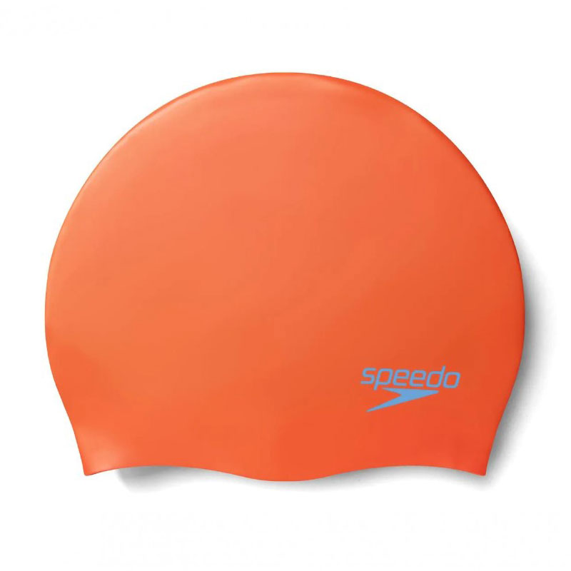 Speedo Plain Moulded(70990-14570) Σκουφάκι Κολύμβησης Παιδικό από Σιλικόνη πορτοκαλί