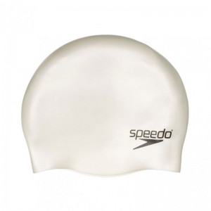 Speedo Plain Flat Silicone Cap Junior plain  (70993-1959J-white) λευκό σκουφάκι Speedo Plain Flat Silicone Cap Junior plain  (70993-1959J-white) λευκό σκουφάκι