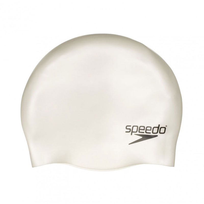 Speedo Plain Flat Silicone Cap Junior plain  (70993-1959J-white) λευκό σκουφάκι