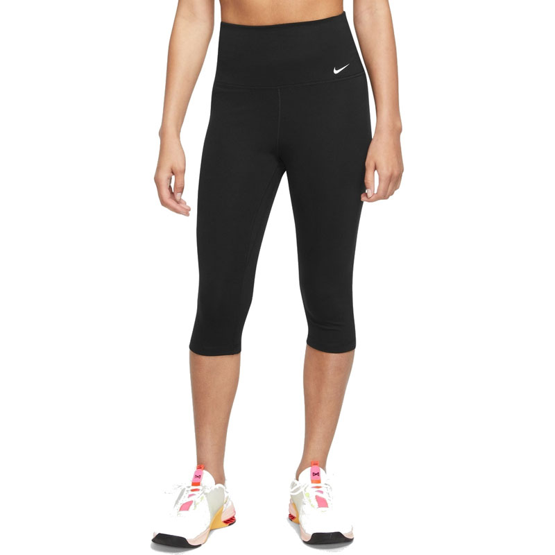 Nike Dri-Fit One Training (DV9024-010)Γυναικείο Capri Κολάν Ψηλόμεσο Μαύρο