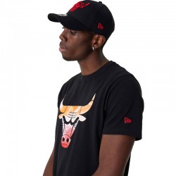 NEW ERA Chicago Bulls NBA Sky Print Black T-Shirt (60357106)ΑΝΔΡΙΚΟ ΜΑΥΡΟ T-SHIRT