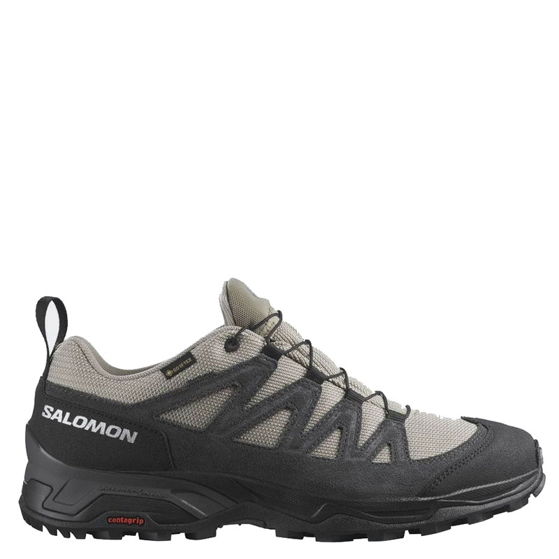 Salomon X Ward Leather GTX (471821)Ανδρικά Ορειβατικά Παπούτσια Αδιάβροχα με Μεμβράνη Gore-Tex Γκρι