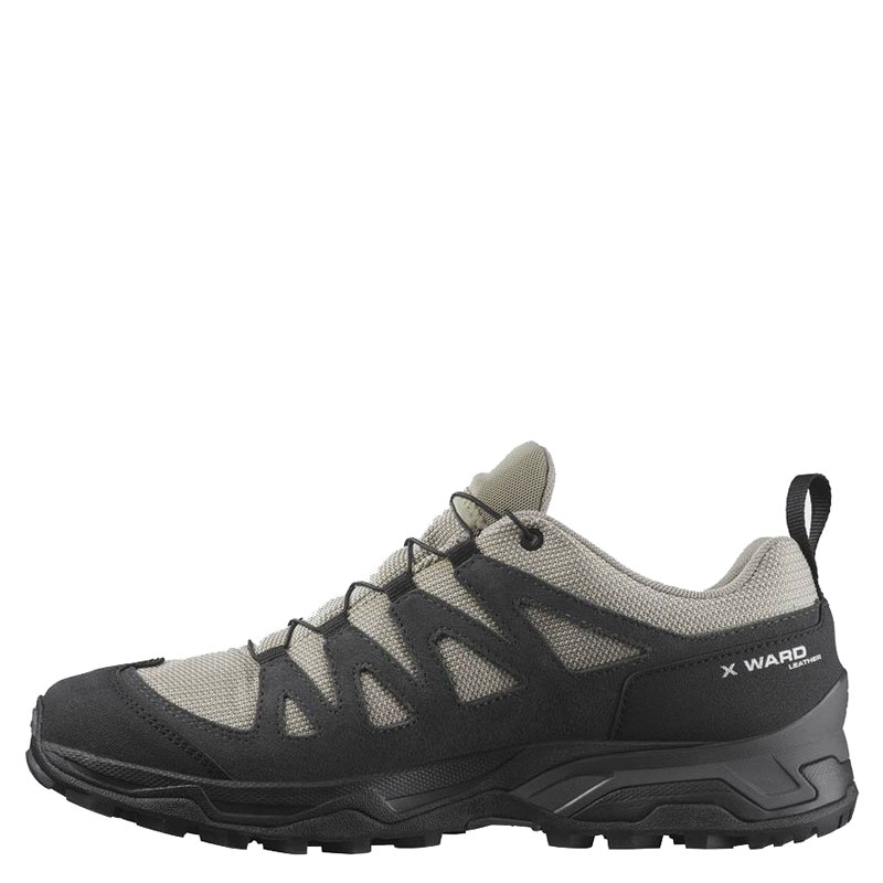 Salomon X Ward Leather GTX (471821)Ανδρικά Ορειβατικά Παπούτσια Αδιάβροχα με Μεμβράνη Gore-Tex Γκρι