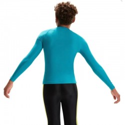 SPEEDO LONG SLEEVE RASHTOP (8-00319314308)Παιδικη Μακρυμάνικη Αντηλιακή Μπλούζα Βεραμαν