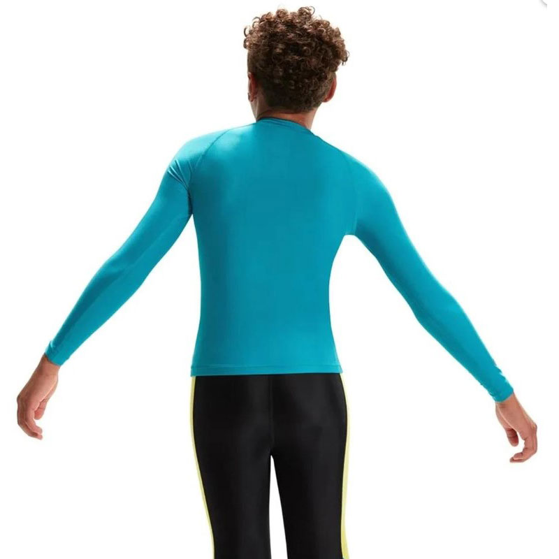 SPEEDO LONG SLEEVE RASHTOP (8-00319314308)Παιδικη Μακρυμάνικη Αντηλιακή Μπλούζα Βεραμαν