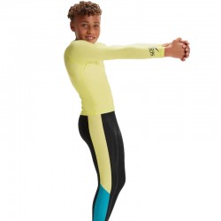 SPEEDO LONG SLEEVE RASHTOP (8-00319314309)Παιδικη Μακρυμάνικη Αντηλιακή Μπλούζα Κιτρινο