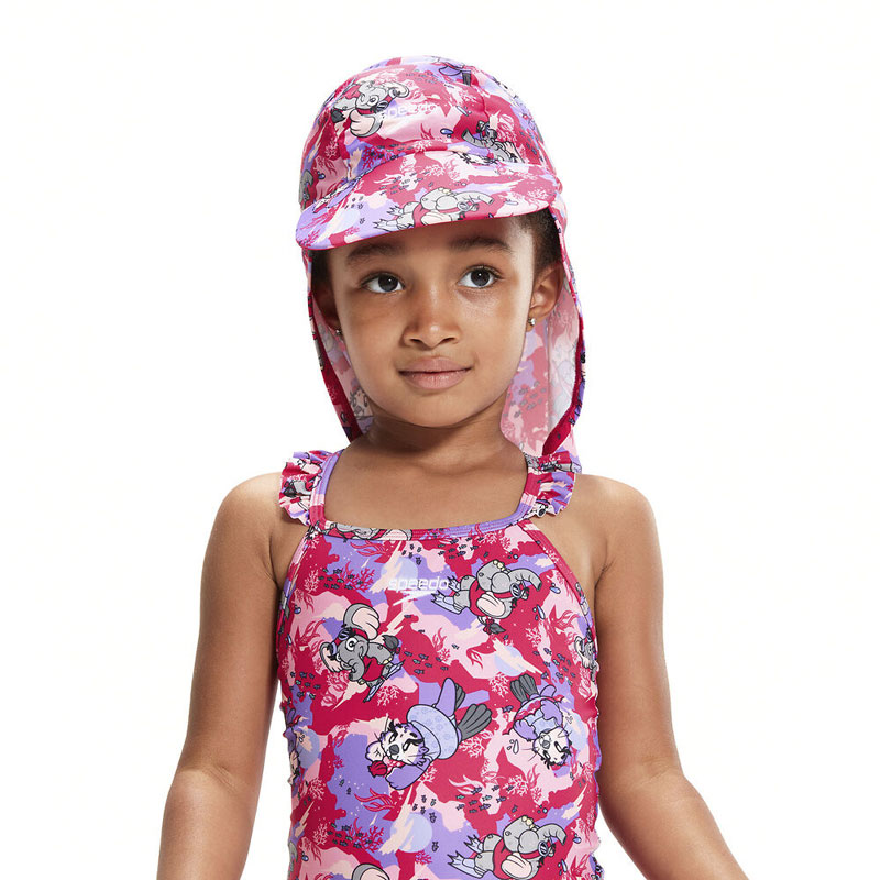 SPEEDO Toddler Girls Sun Protection Hat (8-00314314807)ΠΑΙΔΙΚΟ ΚΑΠΕΛΟ ΠΡΟΣΤΑΣΙΑΣ ΑΠΟ ΤΟ ΗΛΙΟ ΡΟΖ