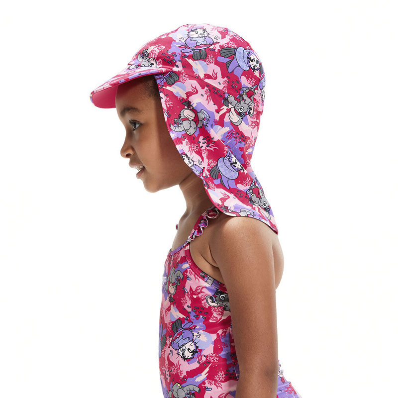 SPEEDO Toddler Girls Sun Protection Hat (8-00314314807)ΠΑΙΔΙΚΟ ΚΑΠΕΛΟ ΠΡΟΣΤΑΣΙΑΣ ΑΠΟ ΤΟ ΗΛΙΟ ΡΟΖ