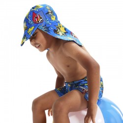 SPEEDO Toddler Boys Sun Protection Hat ( 8-00330-414803)ΜΠΛΕ ΠΑΙΔΙΚΟ ΚΑΠΕΛΟ ΠΡΟΣΤΑΣΙΑΣ ΑΠΟ ΤΟ ΗΛΙΟ