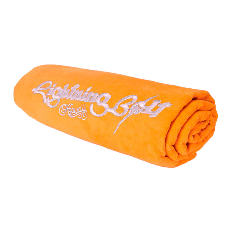 Lightning Bolt Embroidery Beach Towel (180 x 100cm)ΠΕΤΣΕΤΑ ΘΑΛΑΣΣΗΣ ΠΟΡΤΟΚΑΛΙ