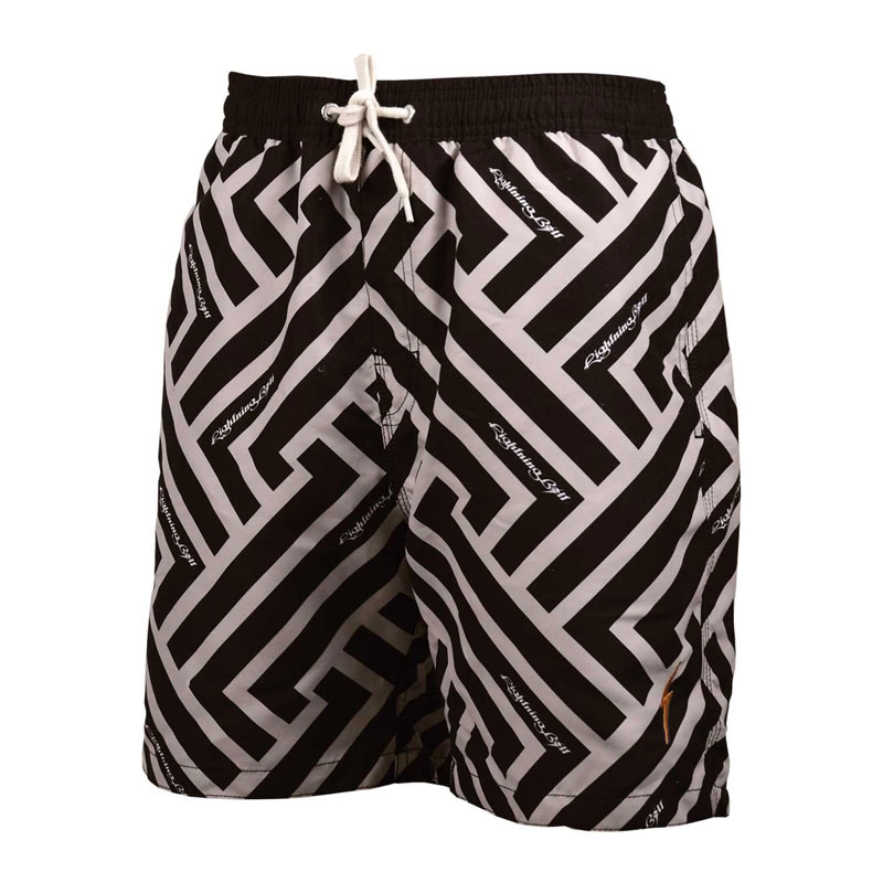 LIGHTNING BOLT TRIBAL LAYER BOARDSHORTS (23SMABSH002-K01)ΑΝΔΡΙΚΟ ΜΑΓΙΟ ΜΑΥΡΟ