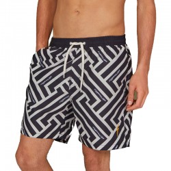 LIGHTNING BOLT TRIBAL LAYER BOARDSHORTS (23SMABSH002-K01)ΑΝΔΡΙΚΟ ΜΑΓΙΟ ΜΑΥΡΟ