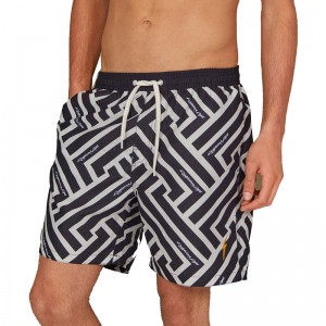 LIGHTNING BOLT TRIBAL LAYER BOARDSHORTS (23SMABSH002-K01)ΑΝΔΡΙΚΟ ΜΑΓΙΟ ΜΑΥΡΟ