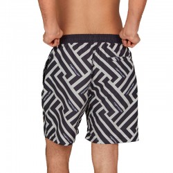 LIGHTNING BOLT TRIBAL LAYER BOARDSHORTS (23SMABSH002-K01)ΑΝΔΡΙΚΟ ΜΑΓΙΟ ΜΑΥΡΟ