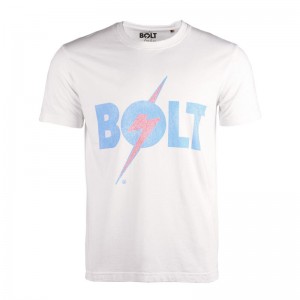 LIGHTNING BOLT BOLT SS TEE (99OMATSTU07-W03)ΑΝΔΡΙΚΟ T-SHIRT ΕΚΡΟΥ
