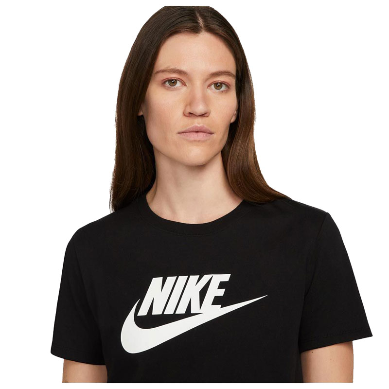 Nike Sportswear Essential Icon Futura T-Shirt Wmns (DX7906-010)Γυναικείο T-shirt Μαύρο